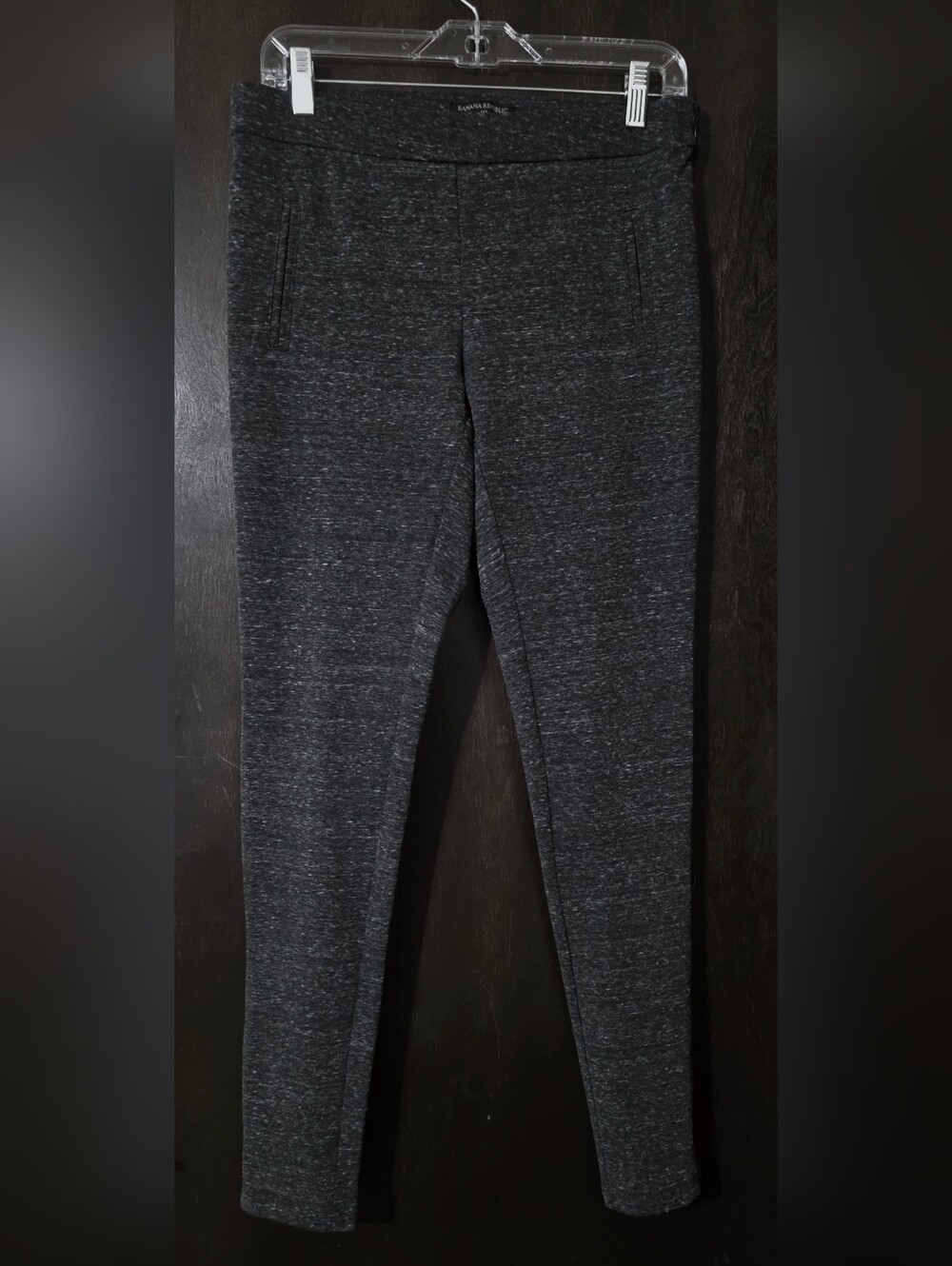 Banana Republic Charcoal Heather Stretch Leggings/Dress Pants Women's Size S